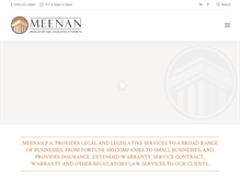 Tablet Screenshot of meenanlawfirm.com